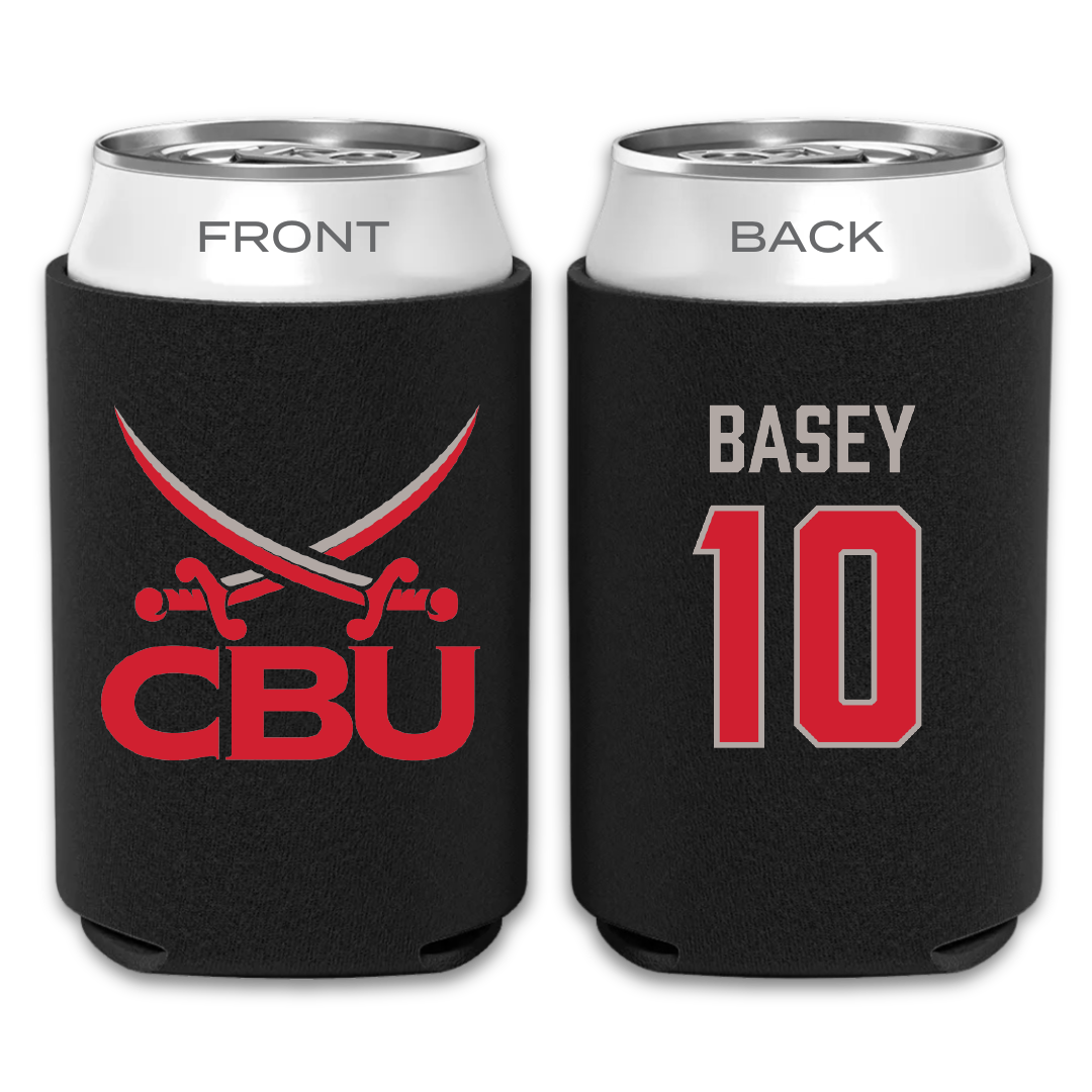 Christian Brothers University Baseball Black Can Cooler - #10 Brayden Basey