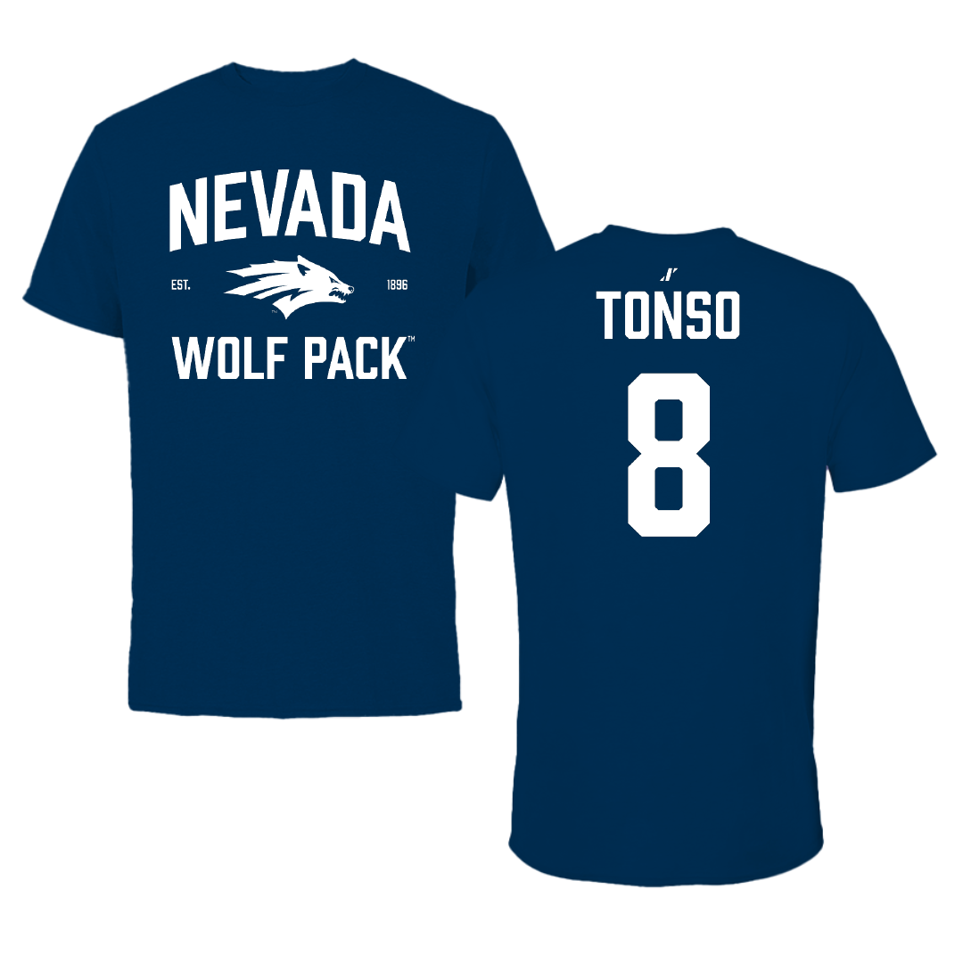 University of Nevada Softball Navy General Tee - #8 Bella Tonso