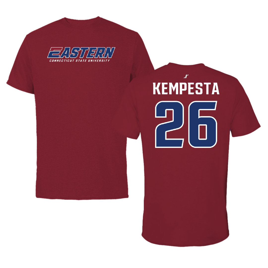 Eastern Connecticut State University Baseball Cardinal Tee - #26 Ayden Kempesta