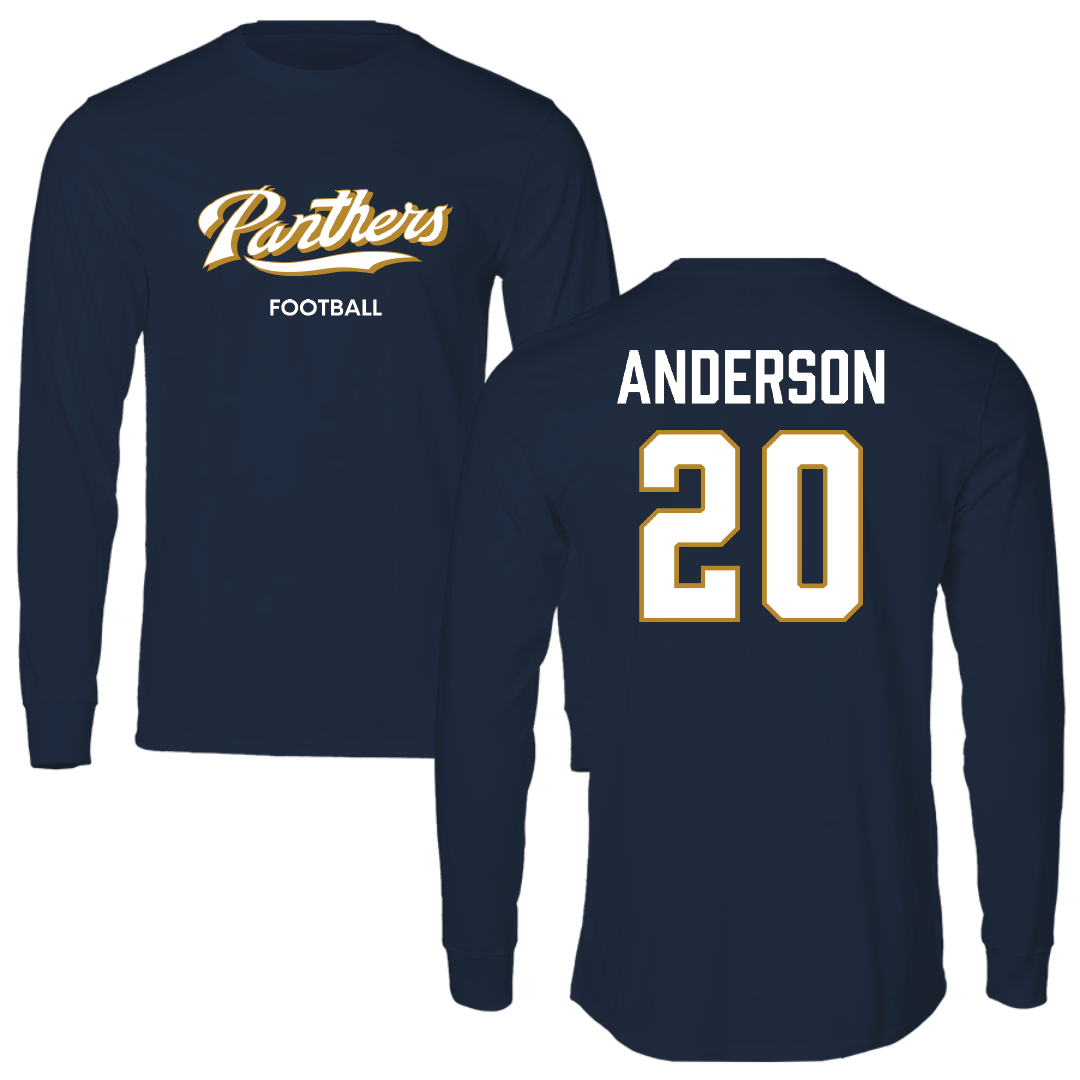 Florida International University Football Navy Long Sleeve - #20 JT Anderson