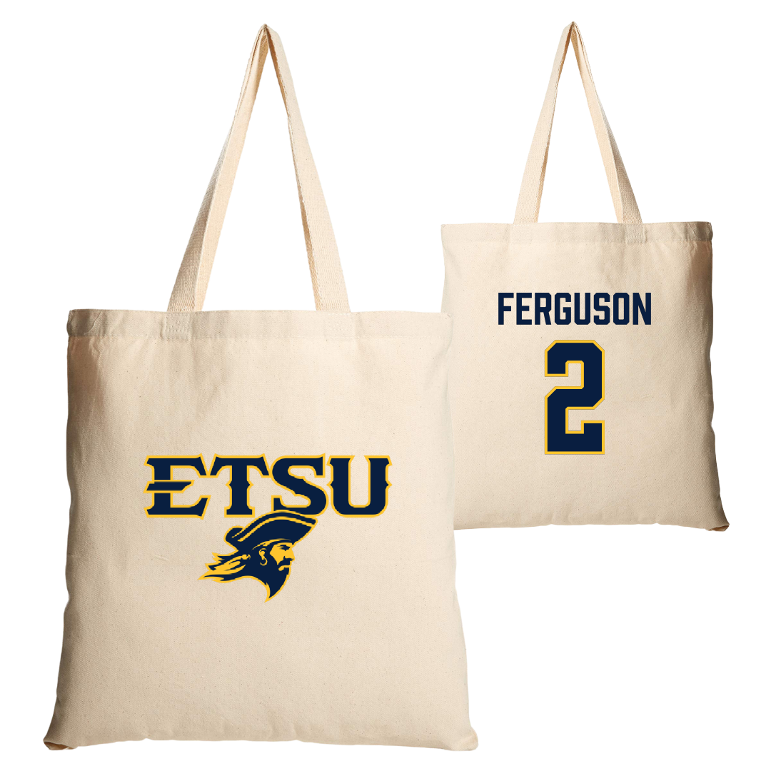 East Tennessee State University Baseball Tan Canvas Tote Bag - #2 Henry Ferguson