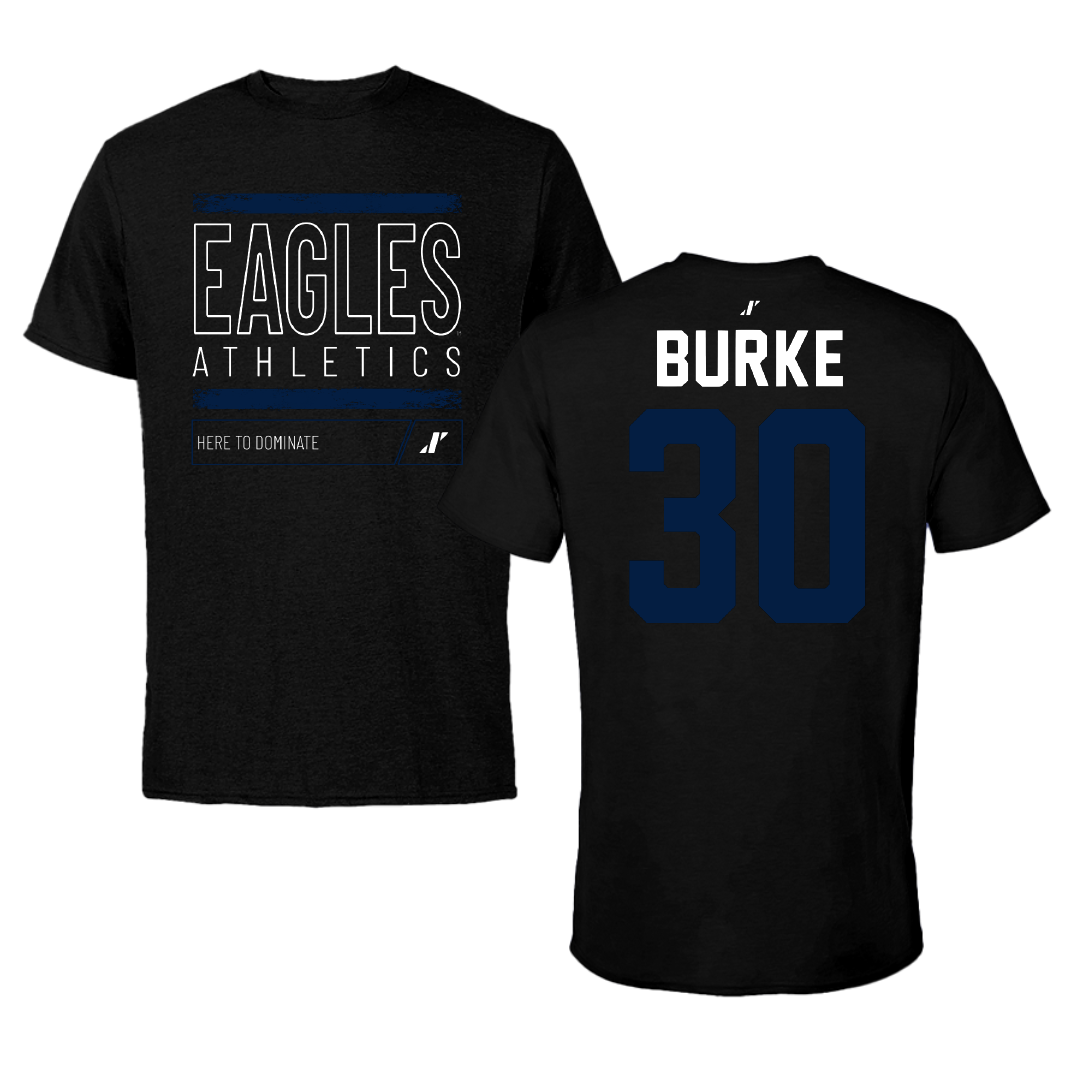 Georgia Southern University Baseball Black Dominate Performance Tee - #30 Thomas Burke