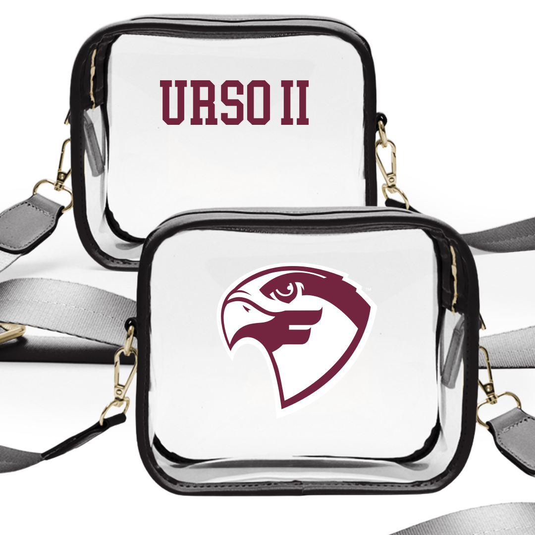 Fairmont State University TF and XC Black Clear Stadium Bag - Mark Urso II