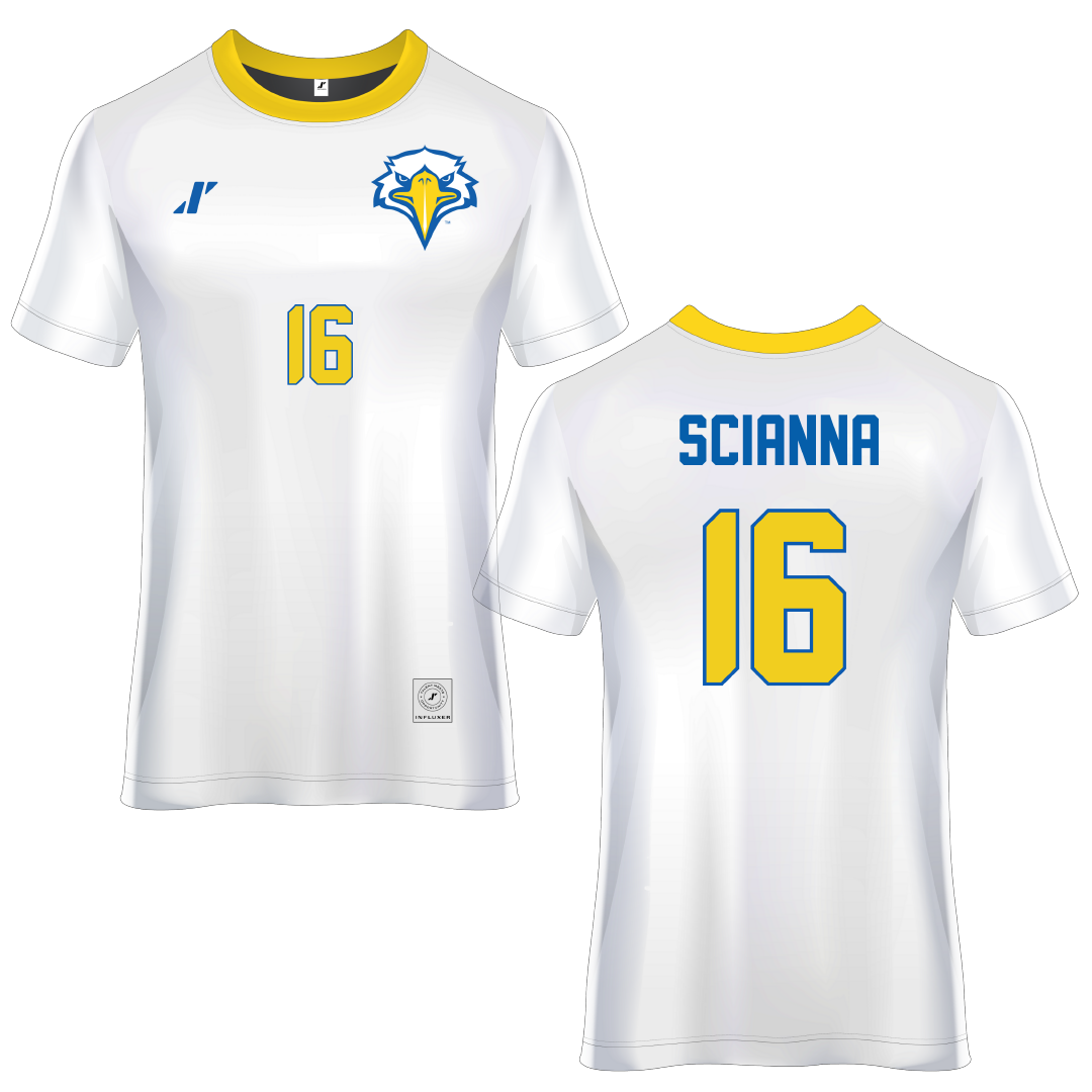 Morehead State University White Soccer Jersey - #16 Elena Scianna