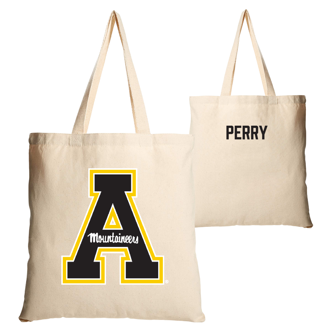 Appalachian State University Cheer Tan Canvas Tote Bag - Alysa Perry