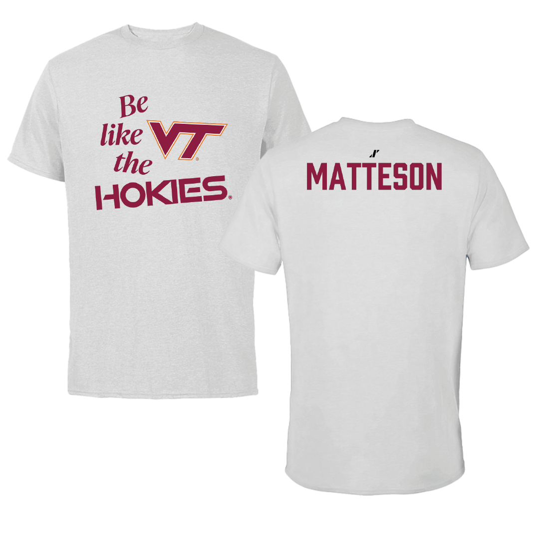 Virginia Tech Dance Light Gray Be Like Us Tee - Katelyn Matteson
