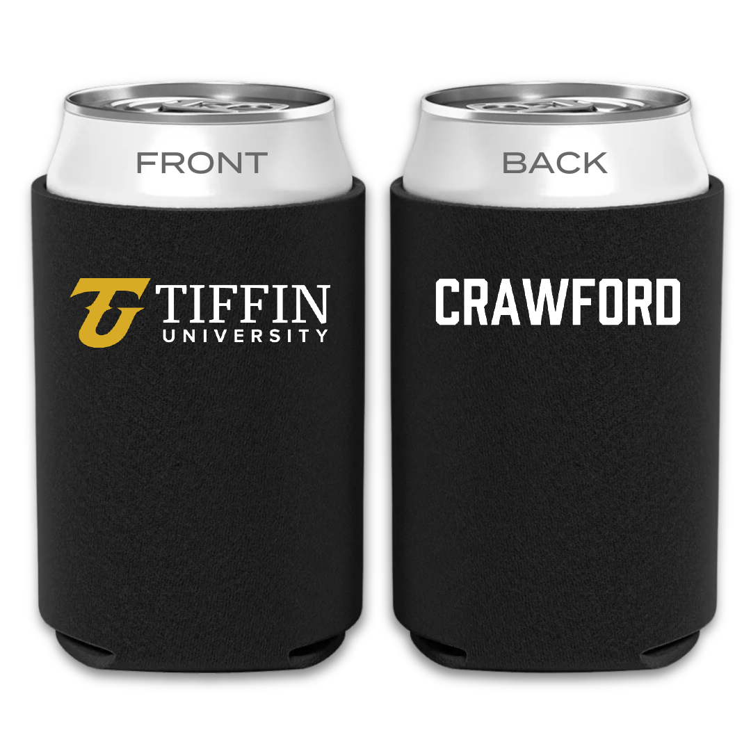 Tiffin University Wrestling Black Can Cooler - Caden Crawford