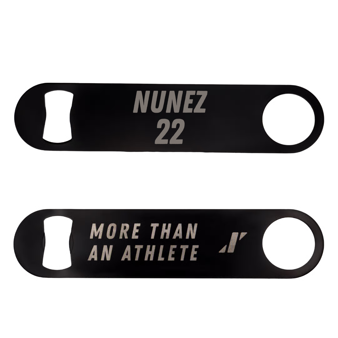 Softball Black Bottle Opener - #22 Romy Nunez