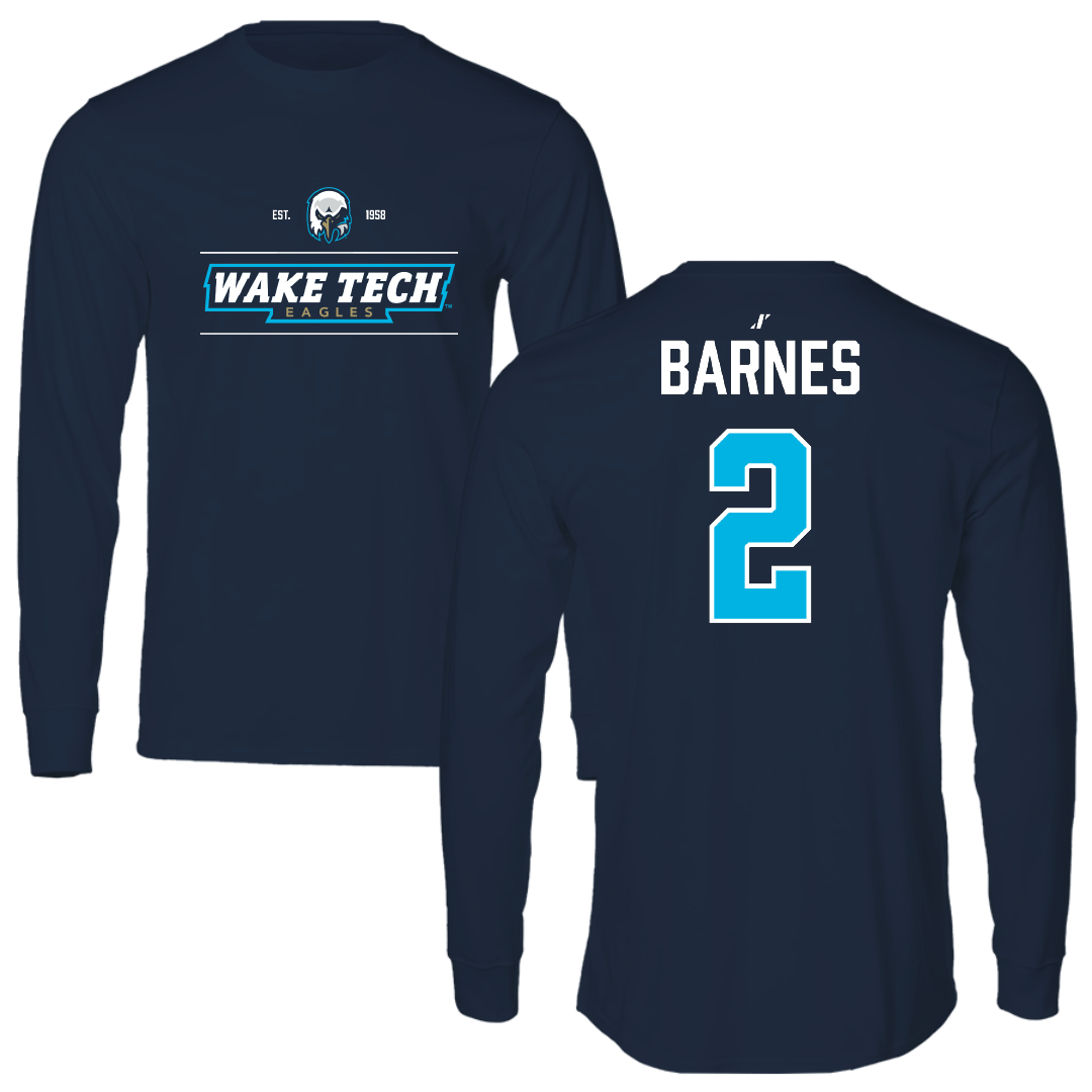 Wake Tech Community College Volleyball (W) Navy General Performance Long Sleeve - #2 Mary Barnes