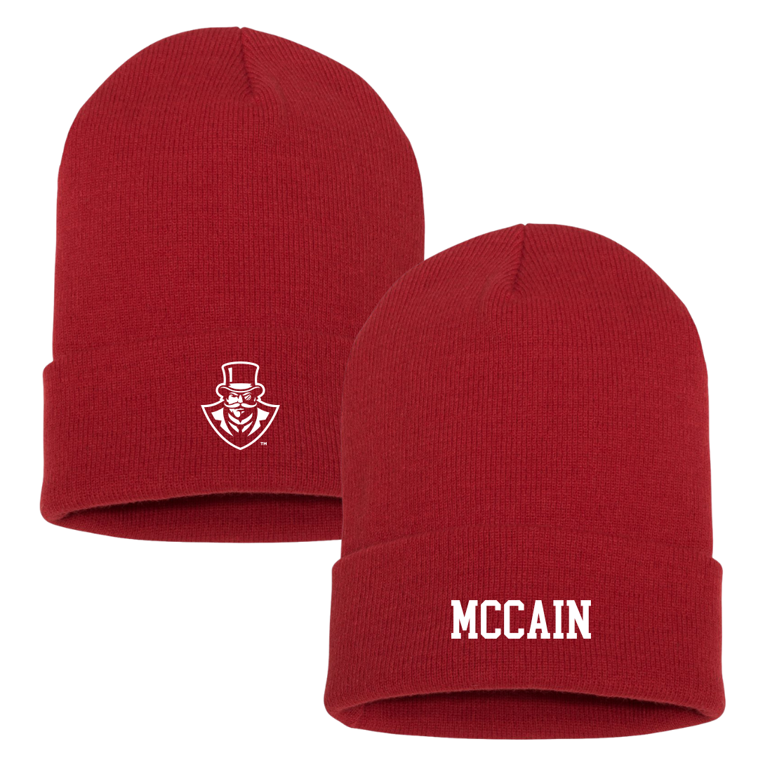 Austin Peay State University Baseball Red Beanie - #27 Bryce McCain