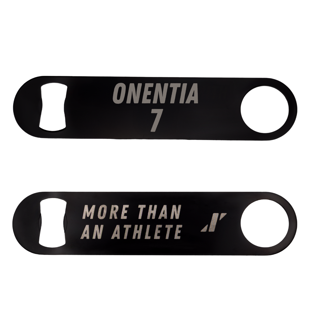 Gonzaga University Soccer Black Bottle Opener - #7 Geremi Onentia
