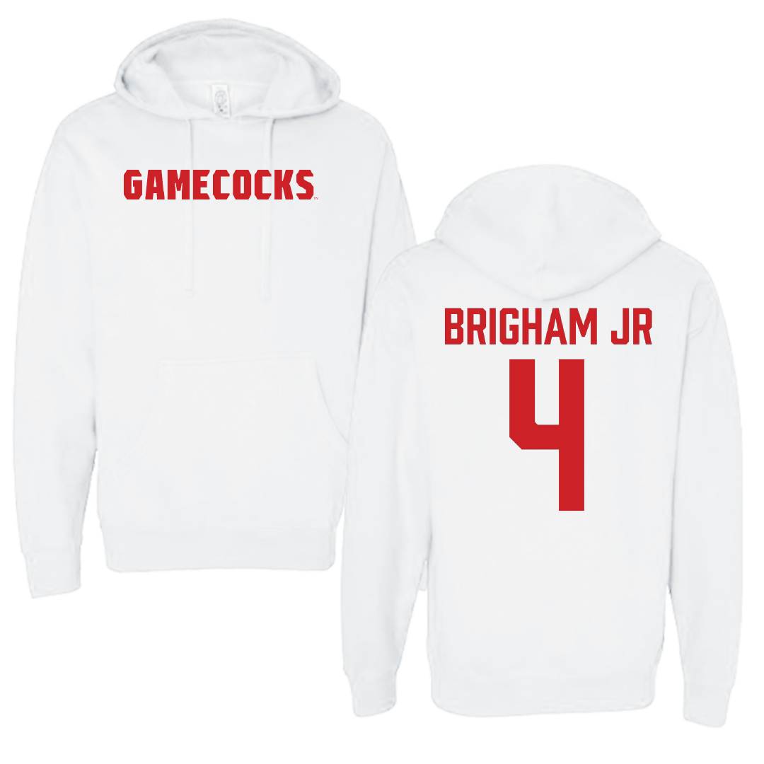 Jacksonville State University Basketball White Hoodie - #4 Marcellus Brigham Jr