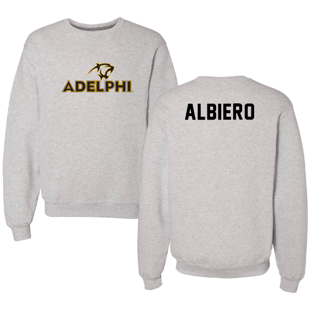 Adelphi University Tennis Gray Crewneck - Andrea Albiero