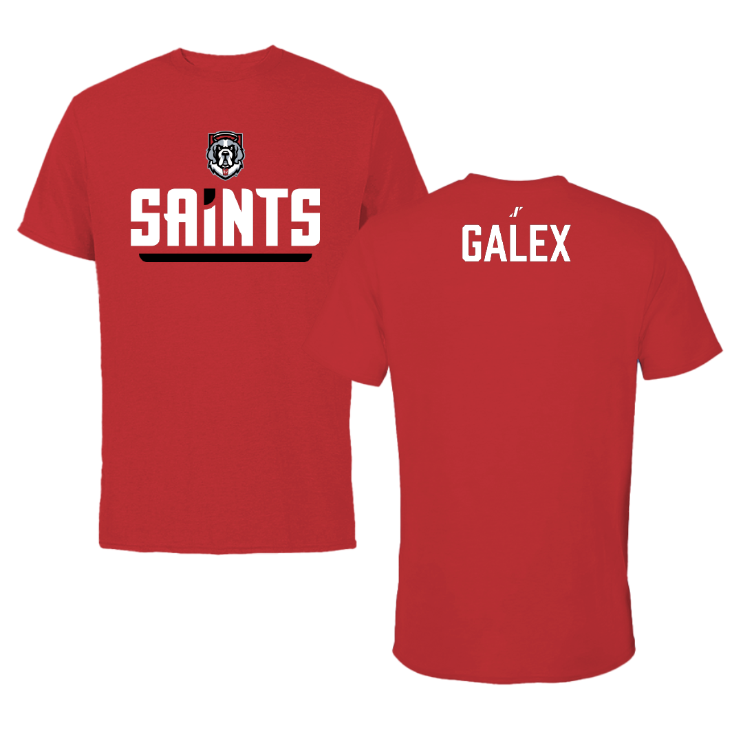 D'Youville University Wrestling (W) Red General Performance Tee - Shelby Galex