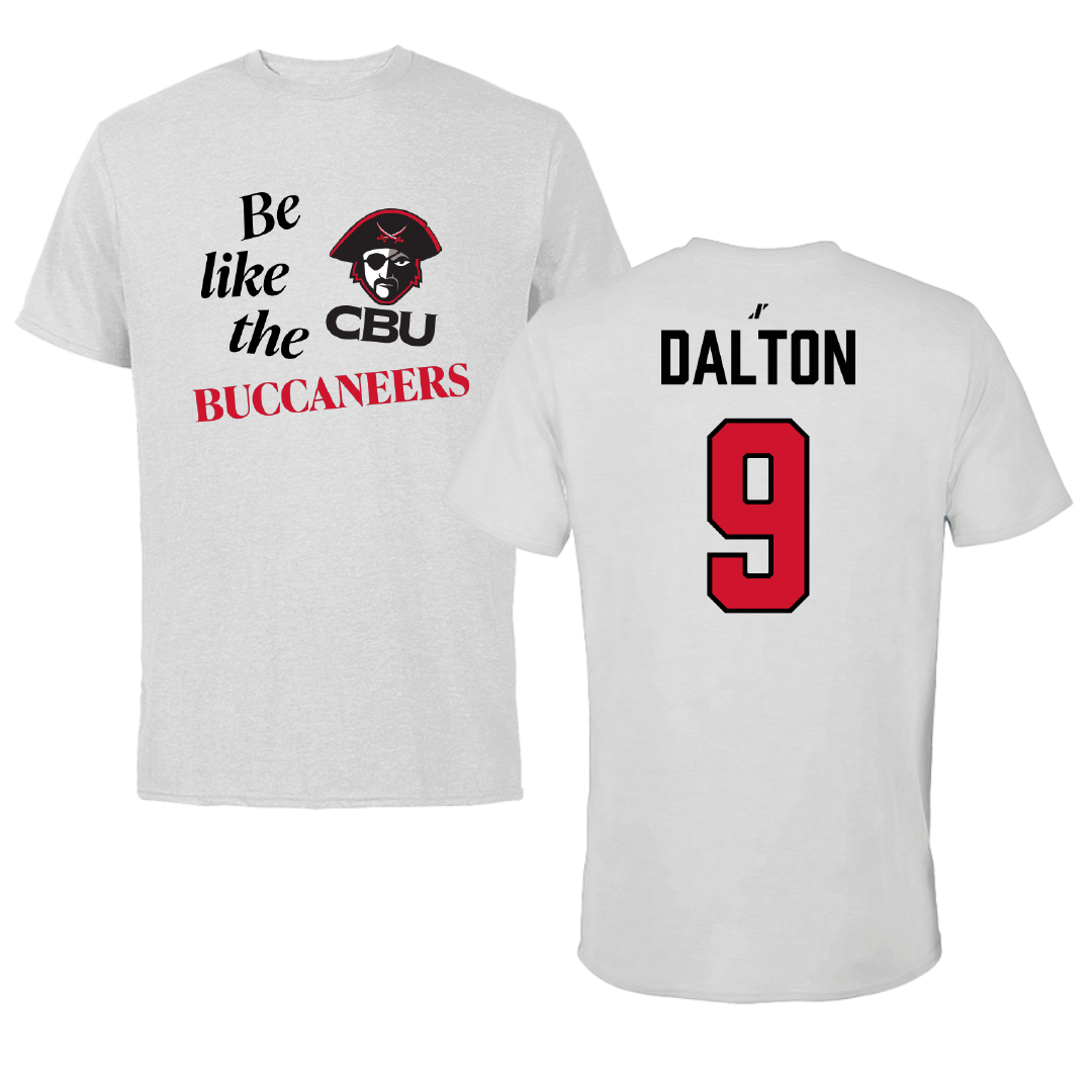 Christian Brothers University Baseball Light Gray Be Like Us Performance Tee - #9 Grant Dalton