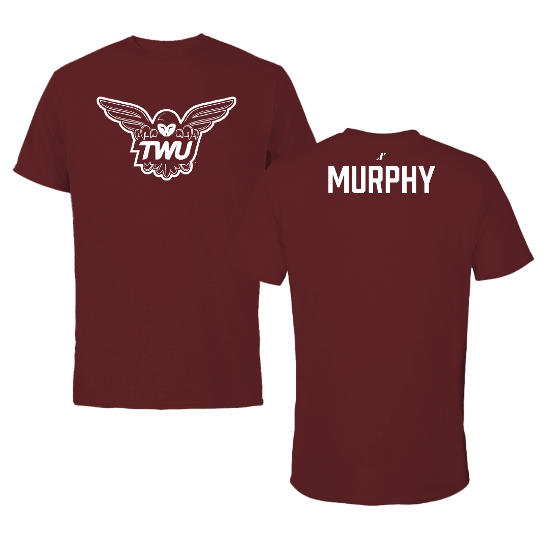 Texas Woman's University Gymnastics Maroon Performance Tee - Madeline Murphy