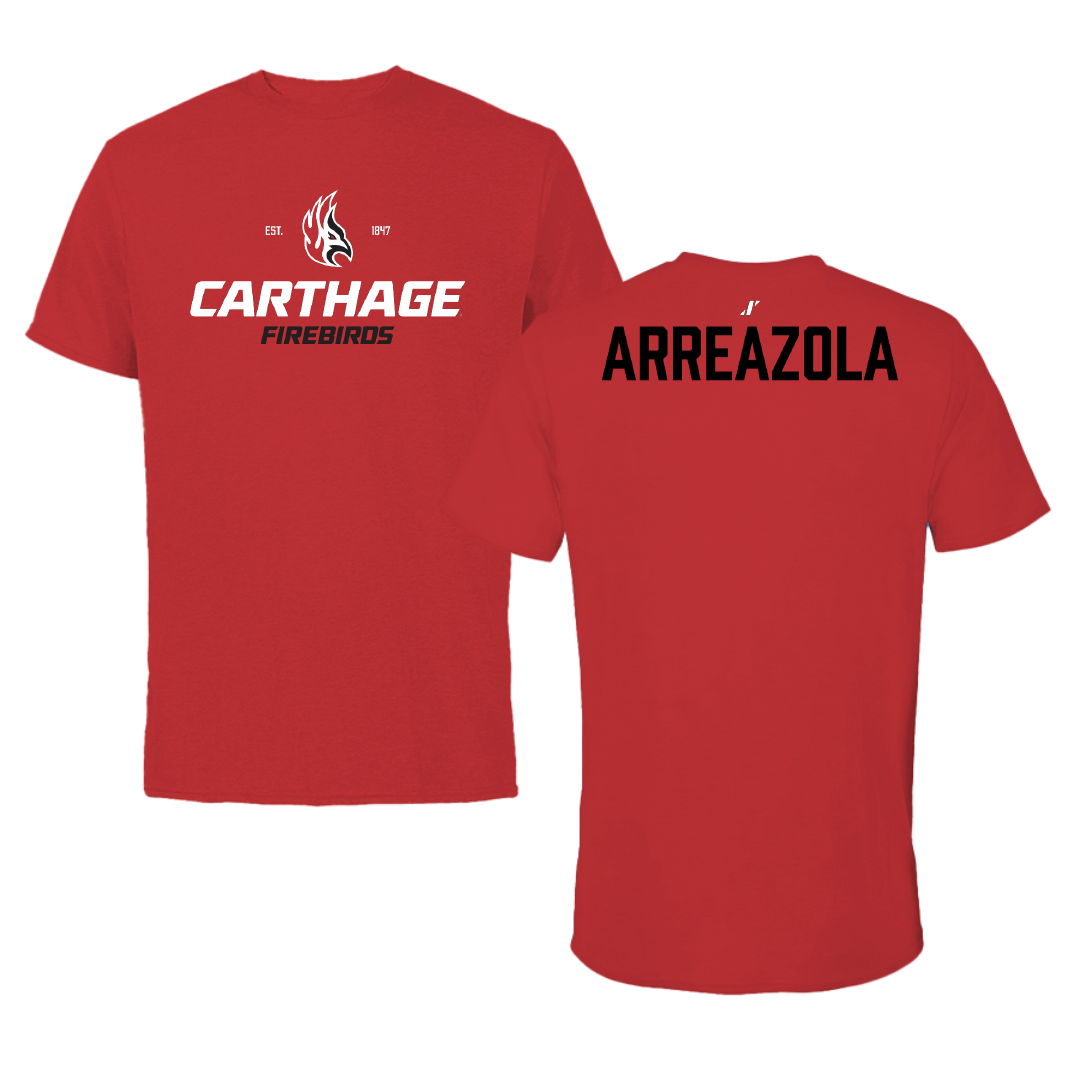 Carthage College Tennis Red General Tee - Rya Arreazola