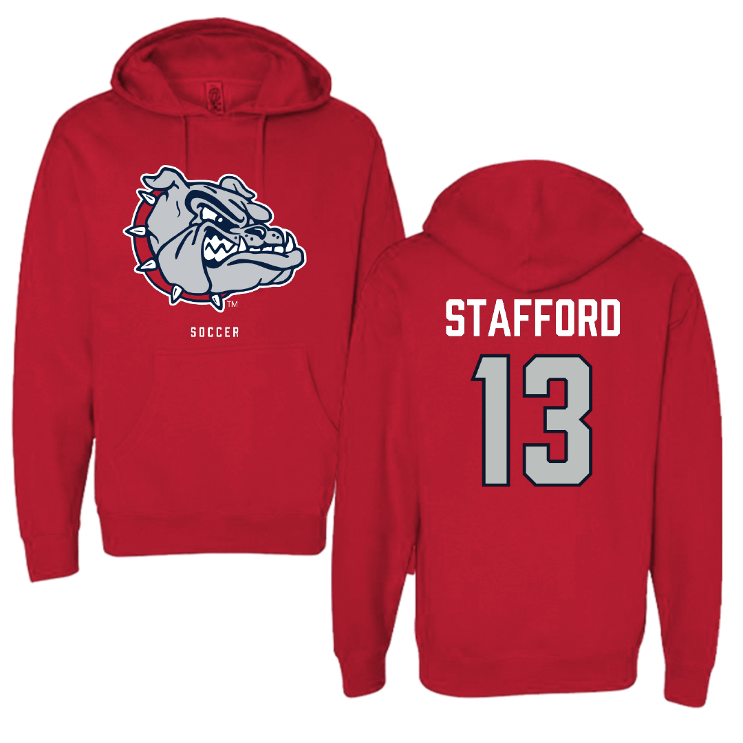 Gonzaga University Soccer (M) Red Hoodie - #13 Jom Stafford
