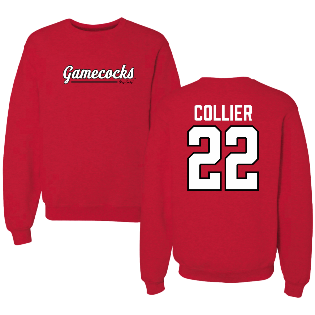 Jacksonville State University Football Red General Crewneck - #22 Travis Collier