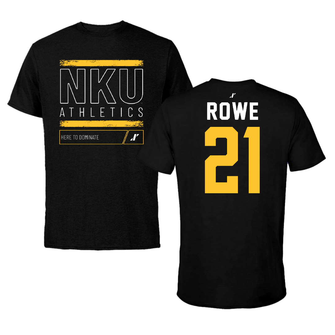 Northern Kentucky University Baseball Black Dominate Performance Tee - #21 Brennan Rowe