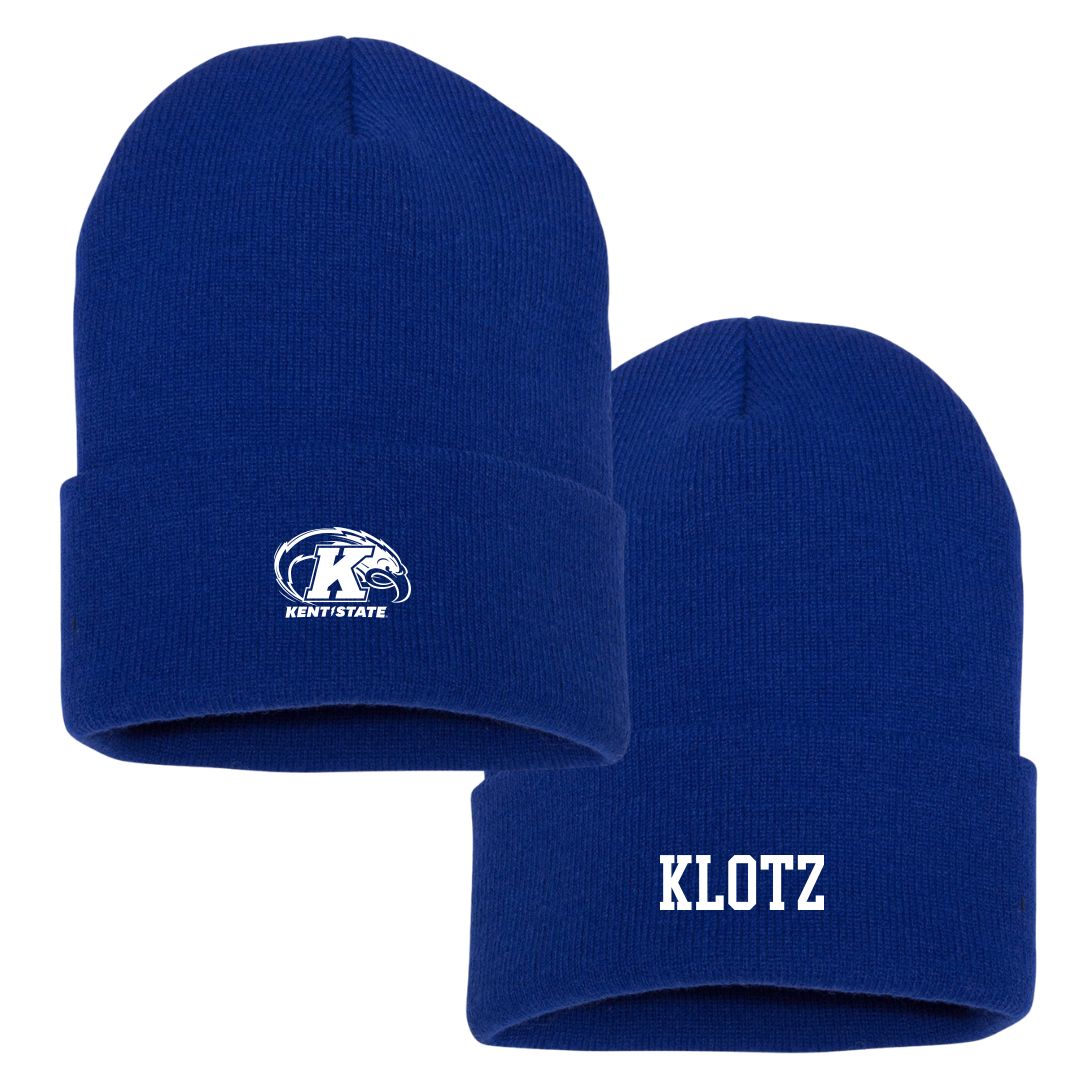 Kent State University Baseball Blue Beanie - #34 Hunter Klotz