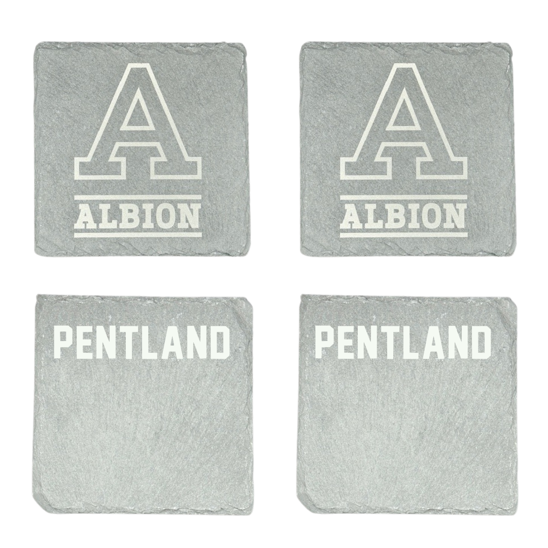 Albion College Swimming & Diving Stone Coaster (4 Pack)  - Will Pentland
