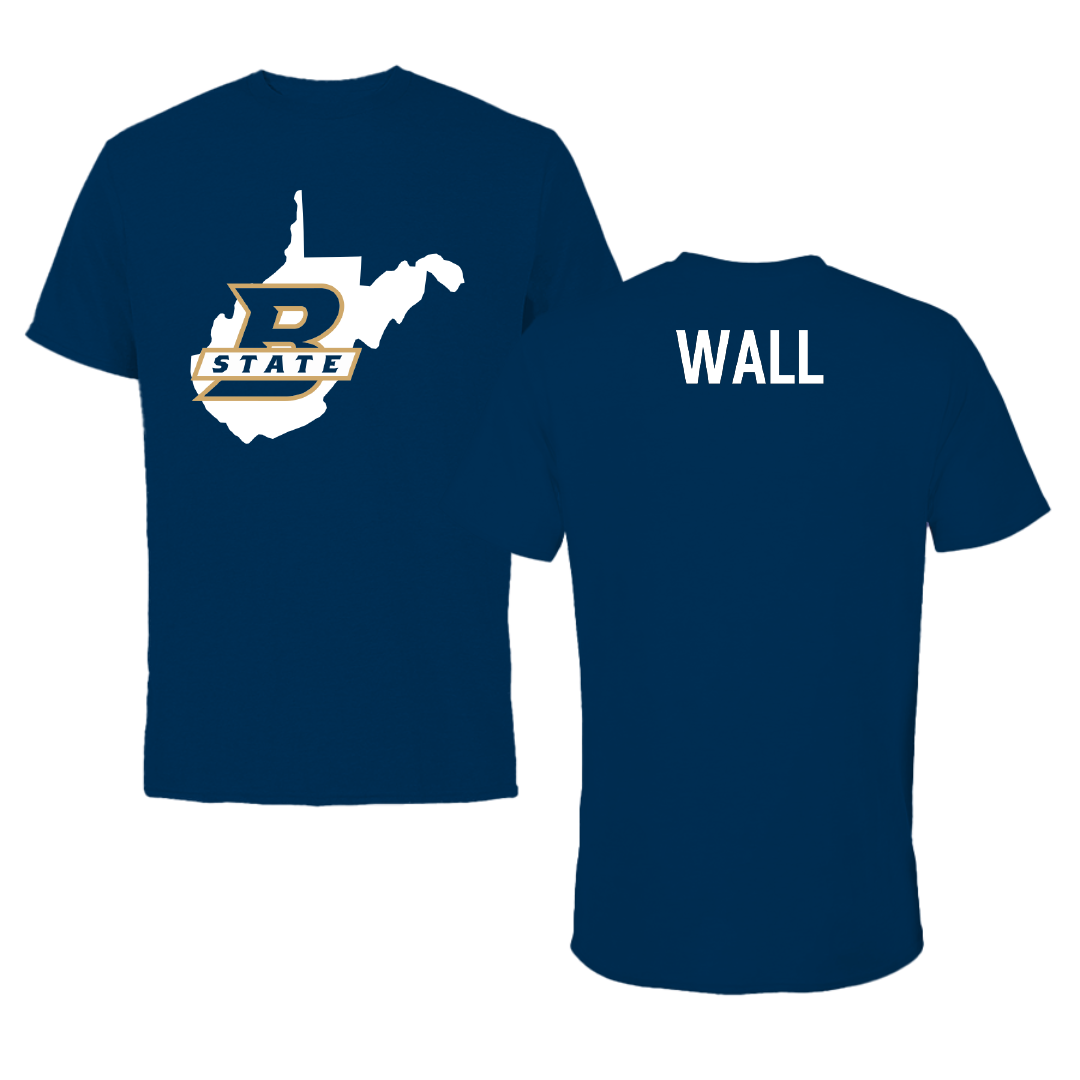 Bluefield State University TF and XC Navy State Tee - Isa Wall