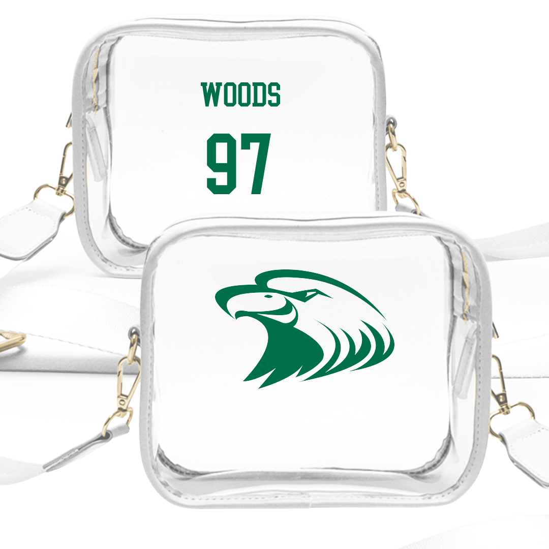 Central Methodist University Football White Clear Stadium Bag - #97 Terrell Woods