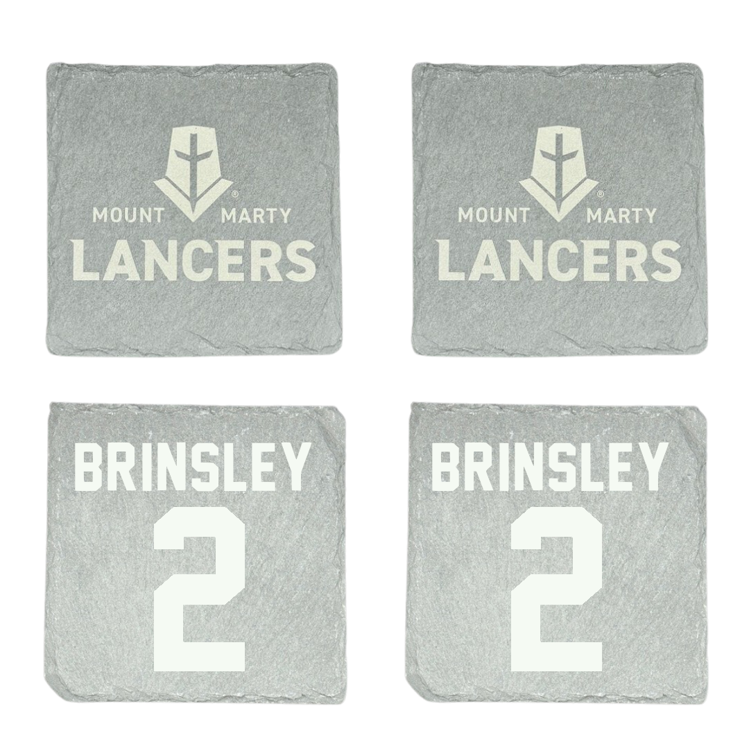 Mount Marty University Football Stone Coaster (4 Pack)  - #2 James Brinsley