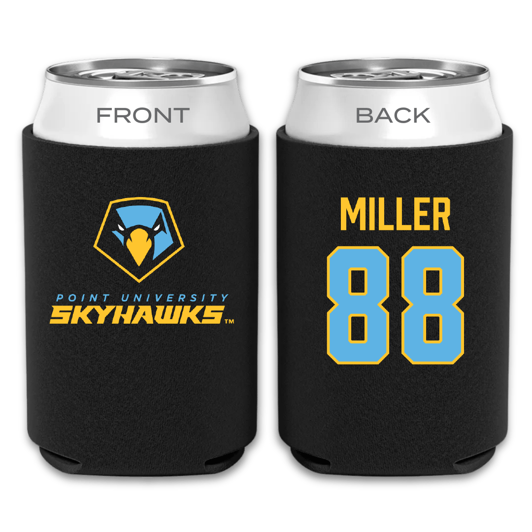 Point University Lacrosse (M) Black Can Cooler - #88 Zachary Miller