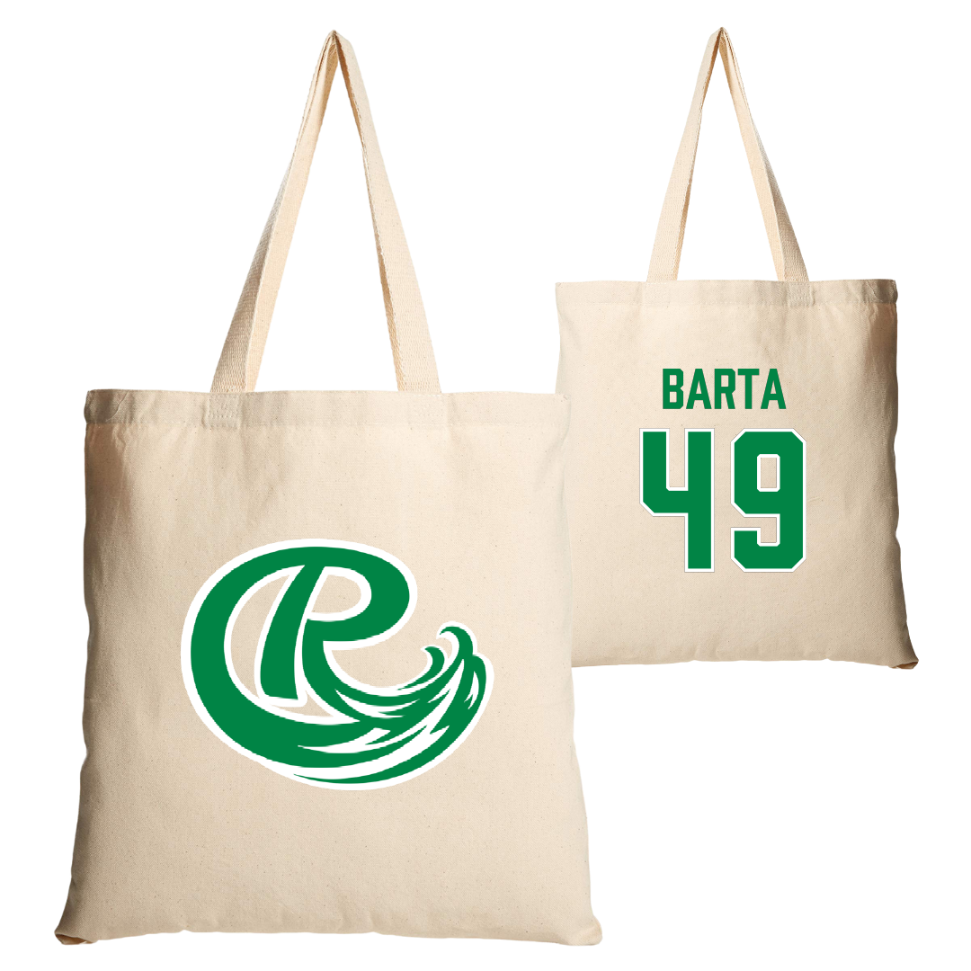 Roosevelt University Baseball Tan Canvas Tote Bag - #49 Joshua Barta