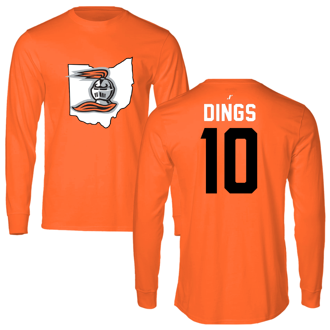 Heidelberg University Football Orange State Long Sleeve - #10 Cam Dings