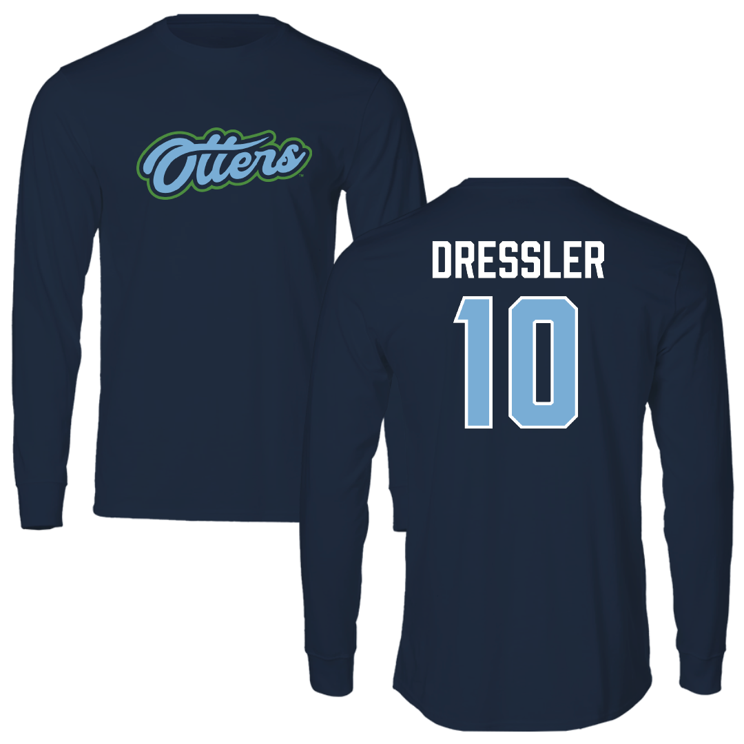 Cal State Monterey Bay Baseball Navy Long Sleeve - #10 Jacob Dressler