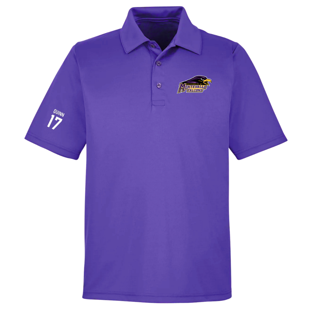 University of Montevallo Acrobatics & Tumbling Purple Polo - #17 Katie Quinn