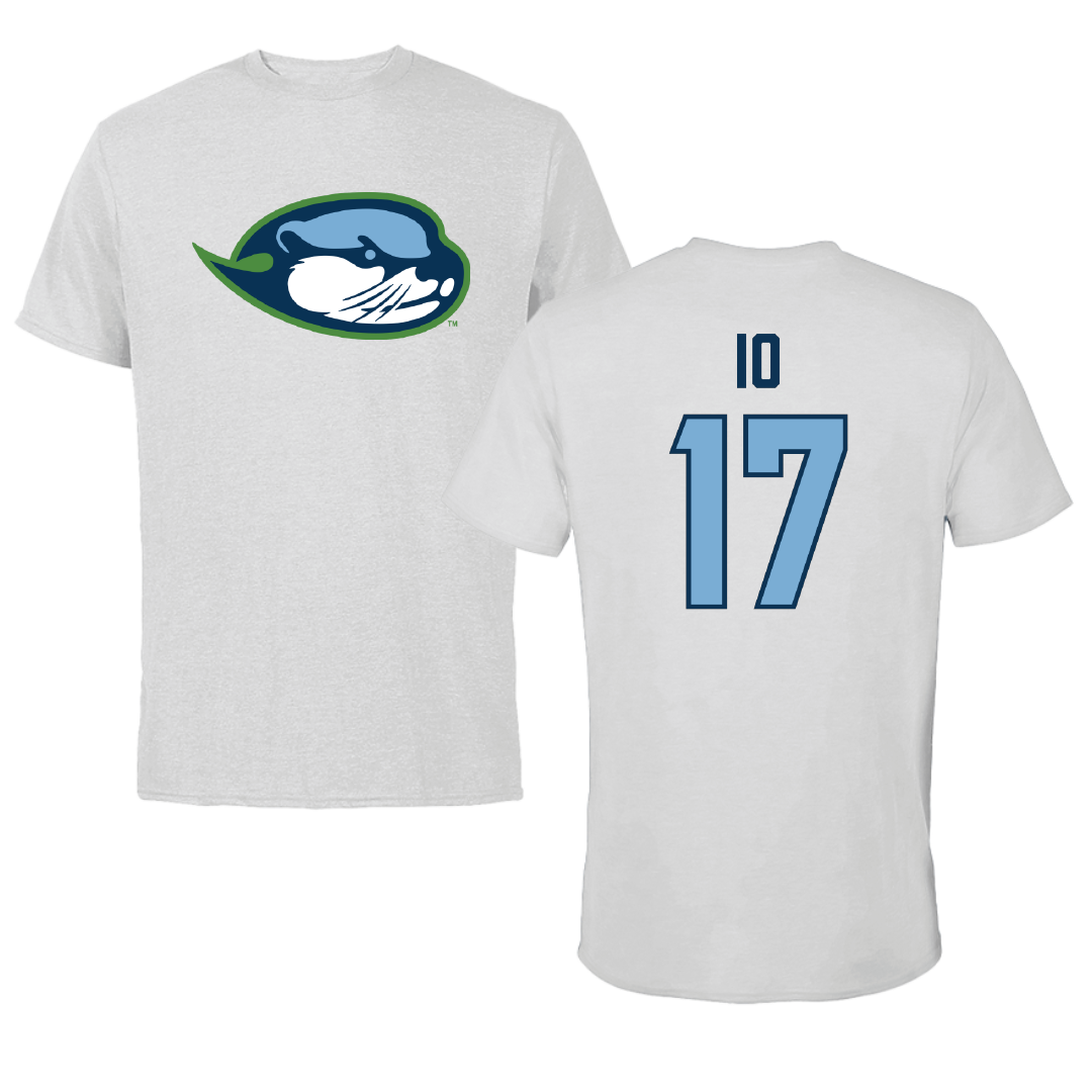Cal State Monterey Bay Baseball Light Gray Tee - #17 Ryan Io
