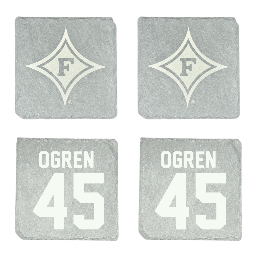 Furman University Lacrosse (W) Stone Coaster (4 Pack)  - #45 Juliette Ogren