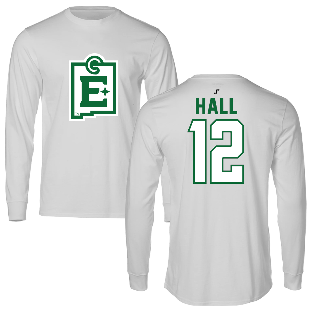 Eastern New Mexico University Baseball Light Gray Long Sleeve - #12 Riley Hall