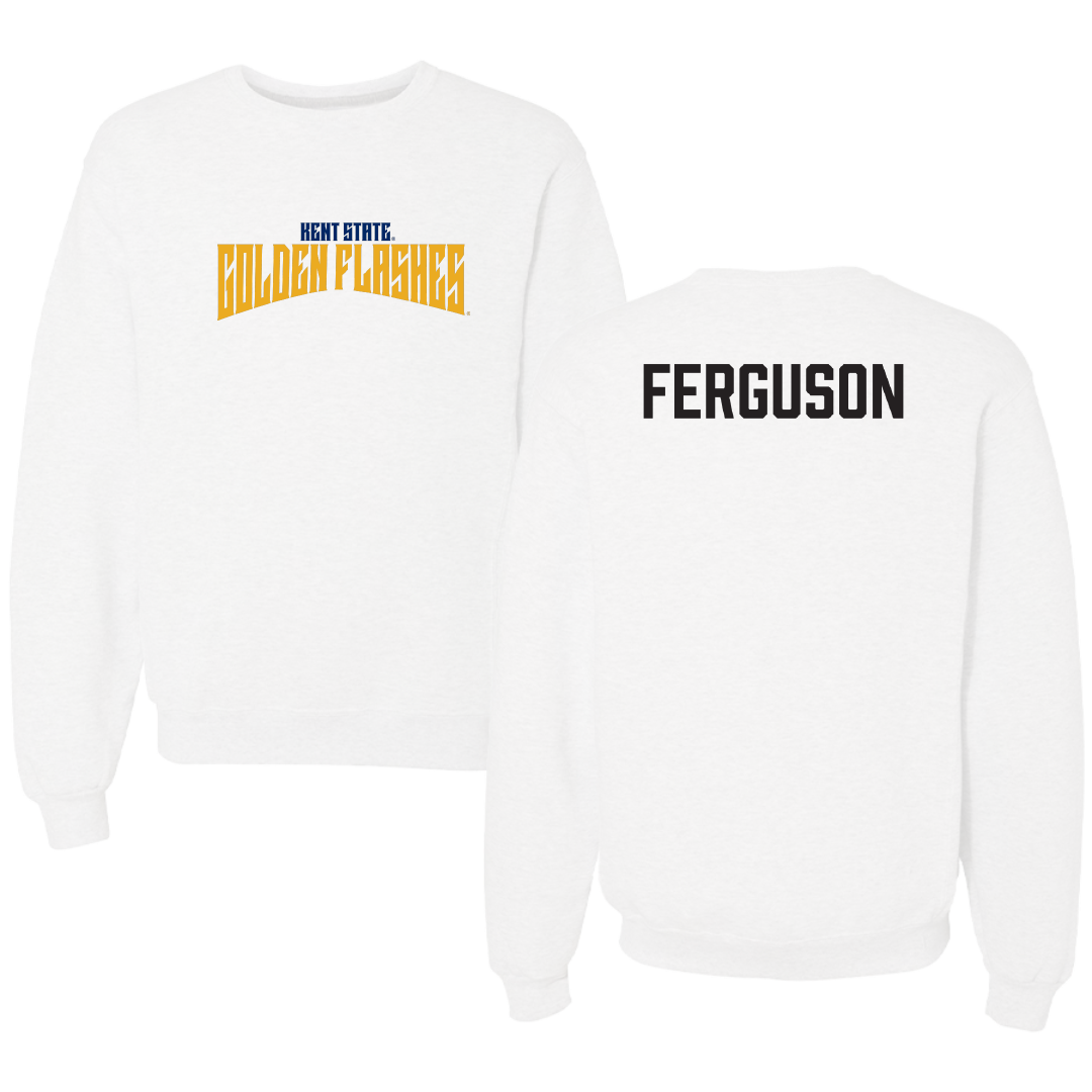 Kent State University Wrestling White Classic Crewneck - Aaron Ferguson