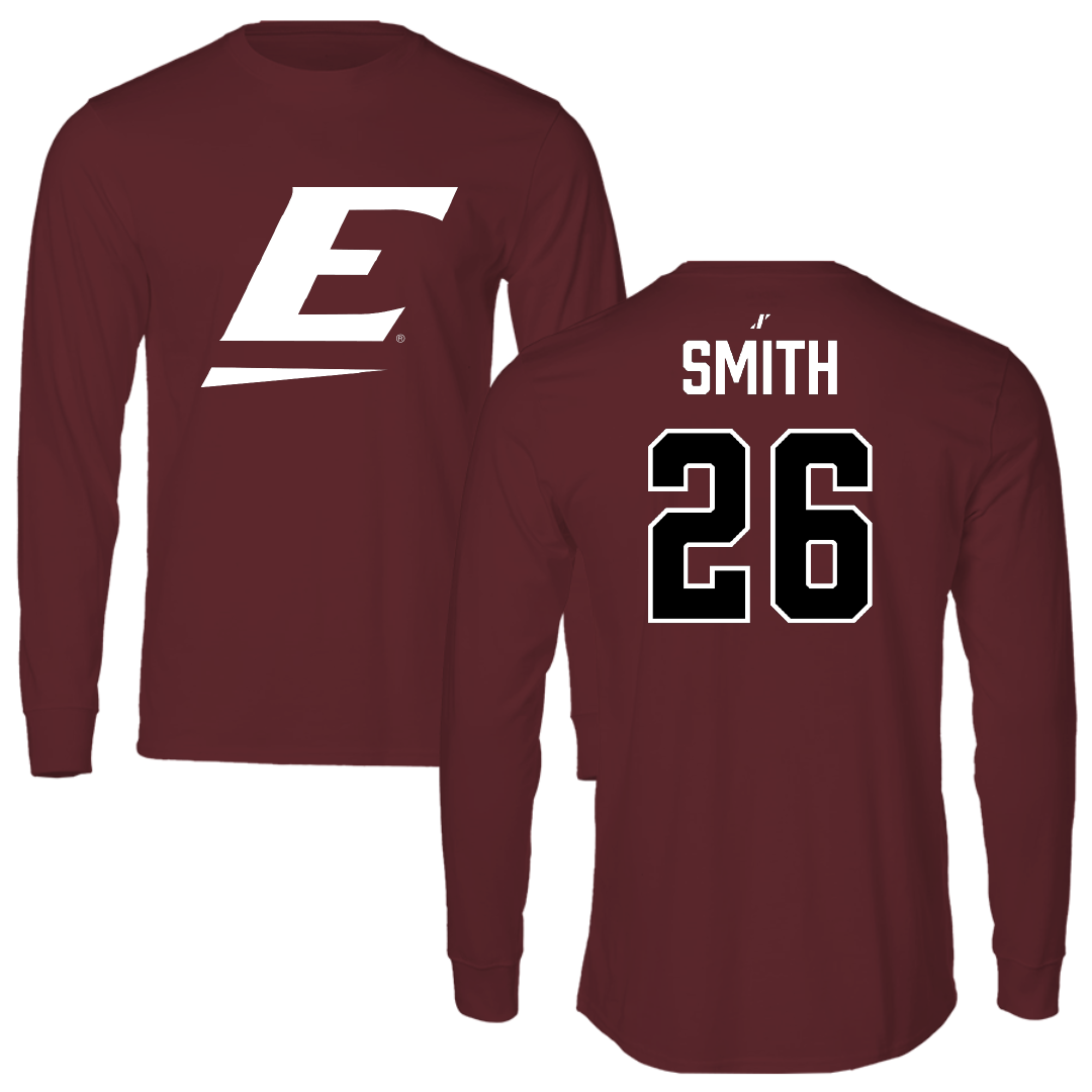Eastern Kentucky University Football Maroon Long Sleeve - #26 Peyton Smith
