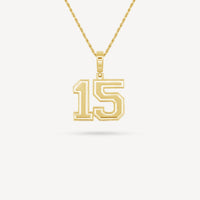 Gold Presidents Pendant and Chain - #15 Millie Beller