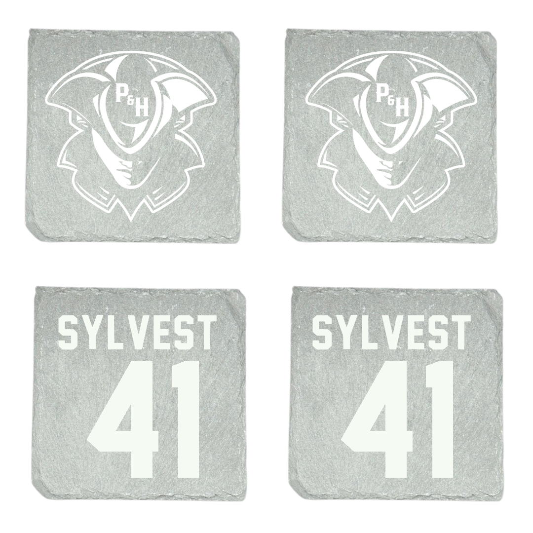 Patrick & Henry Community College Baseball Stone Coaster (4 Pack)  - #41 Luke Sylvest