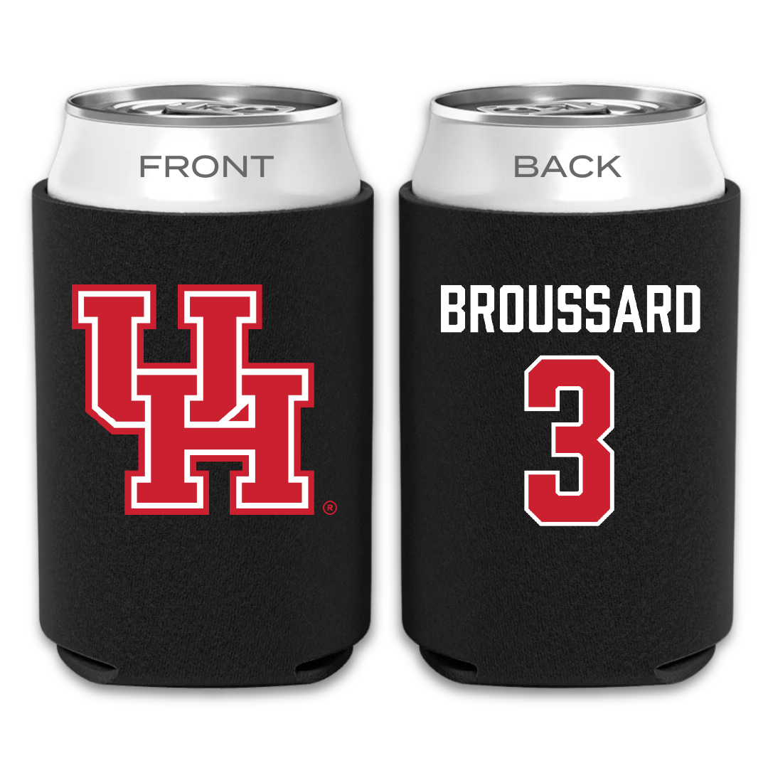 University of Houston Baseball Black Can Cooler - #3 Tre Broussard