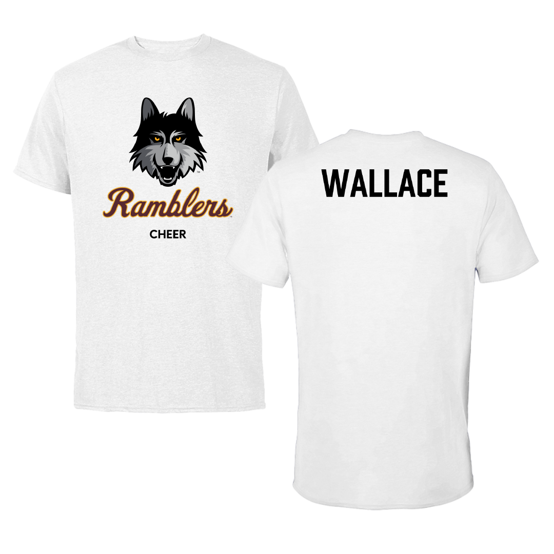 Loyola University-Chicago Cheer White Ramblers Performance Tee - Kamryn Wallace