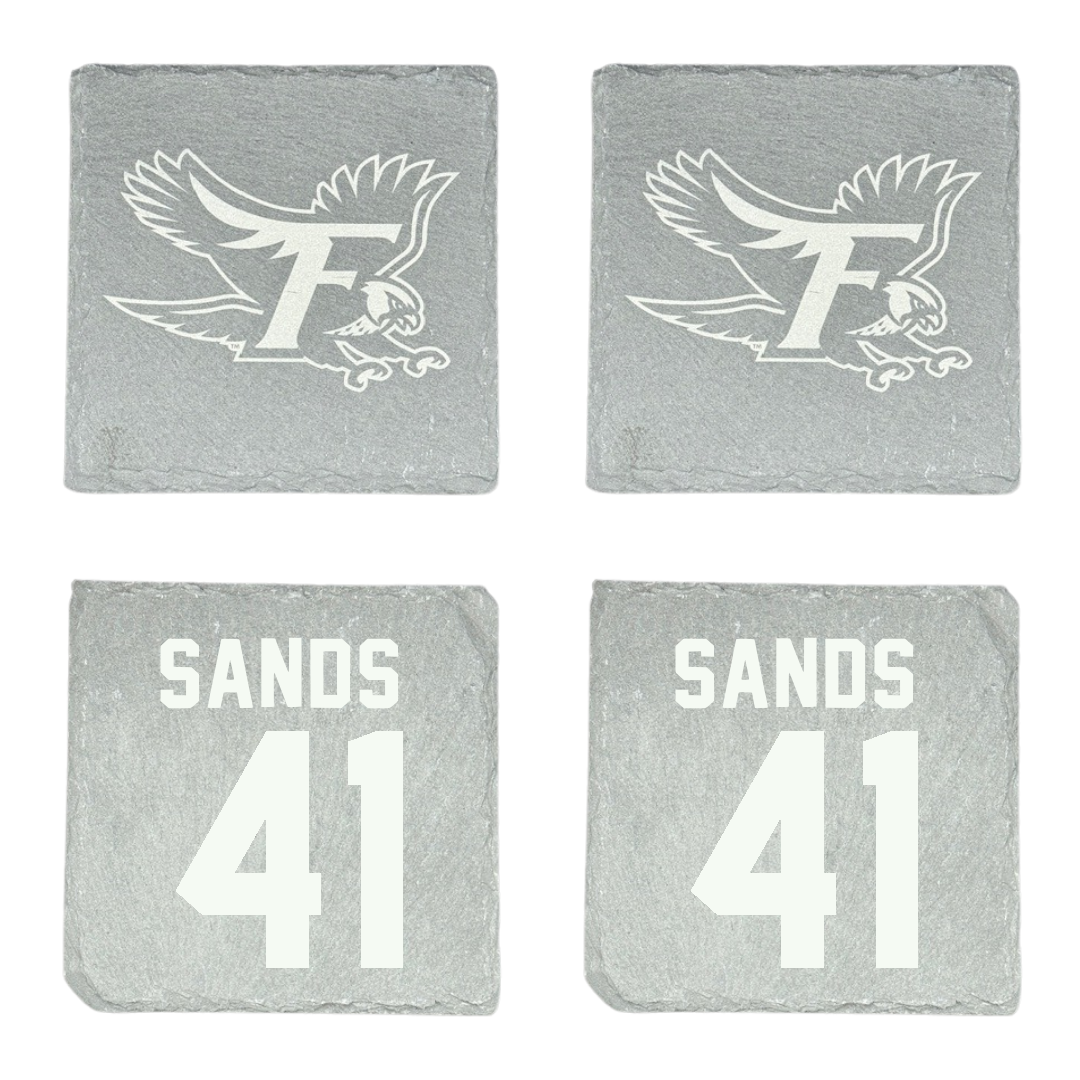 Fitchburg State University Football Stone Coaster (4 Pack)  - #41 Hunter Sands