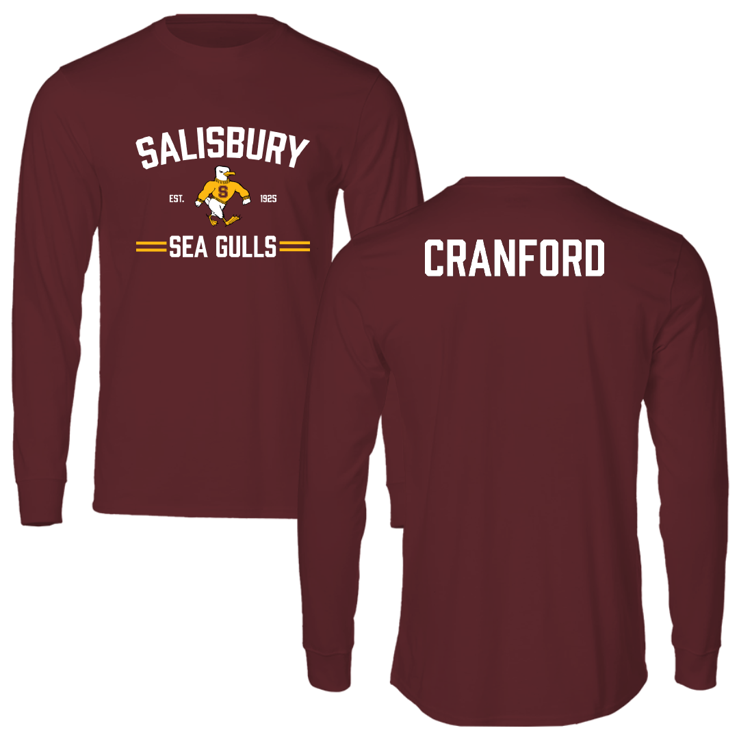 Salisbury University Cheer Maroon General Performance Long Sleeve - Delanie Cranford