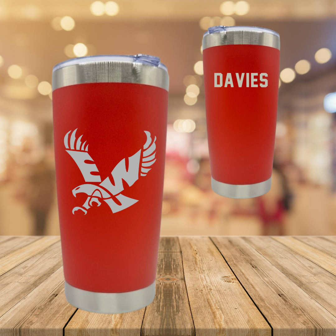 Eastern Washington University TF and XC Red Stainless Steel Tumbler - Rhiannon Davies