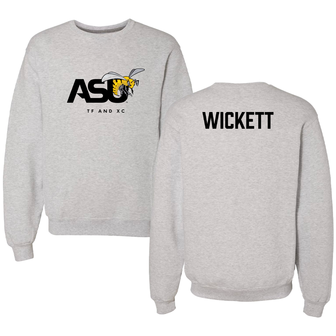Alabama State University TF and XC Light Gray Crewneck - Taliah Wickett