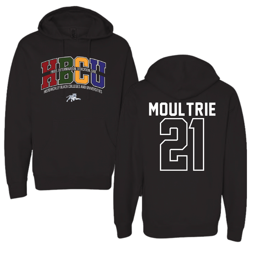 Jackson State University Football Black HBCU Hoodie - #21 Desmond Moultrie