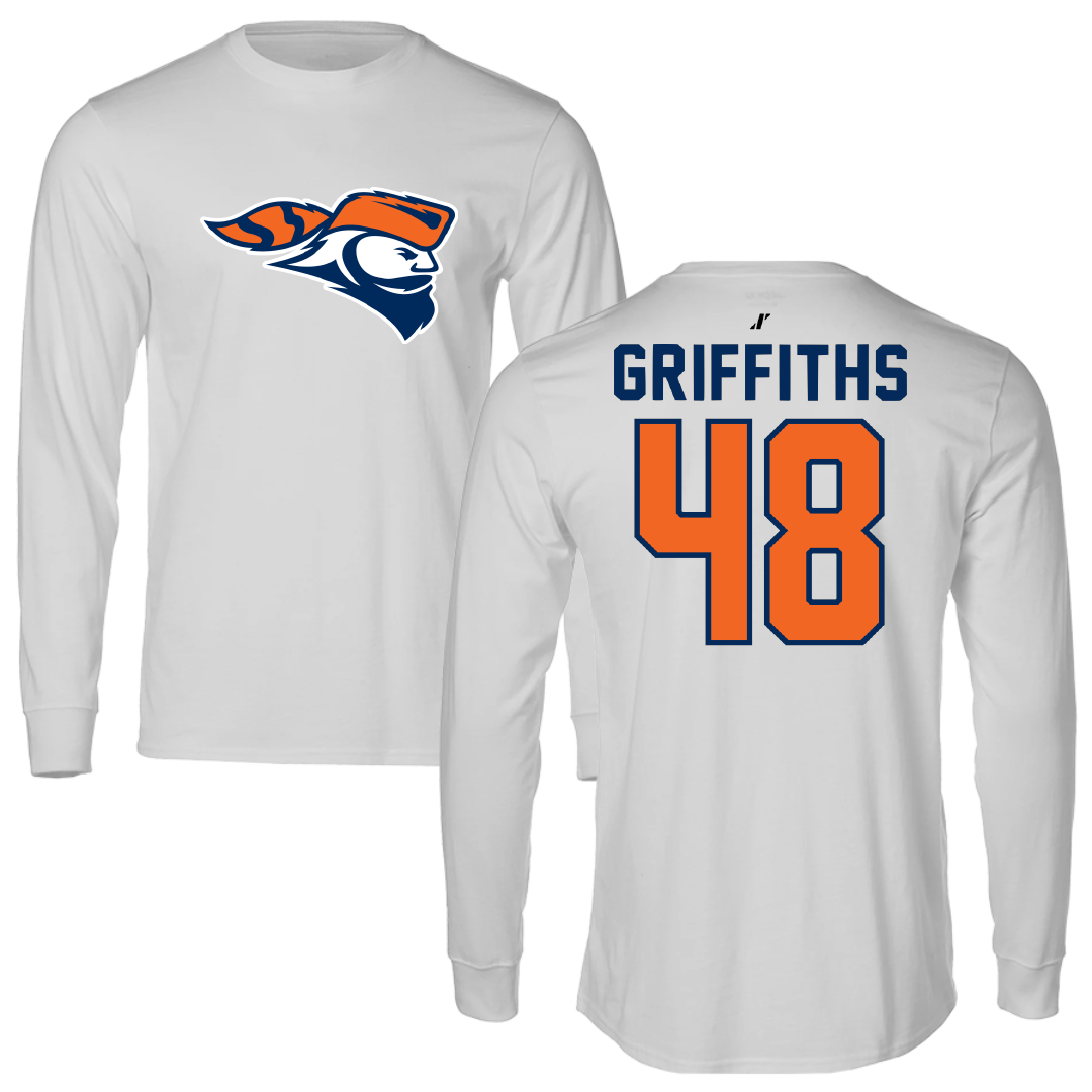Carroll University Football Light Gray Long Sleeve - #48 Evan Griffiths