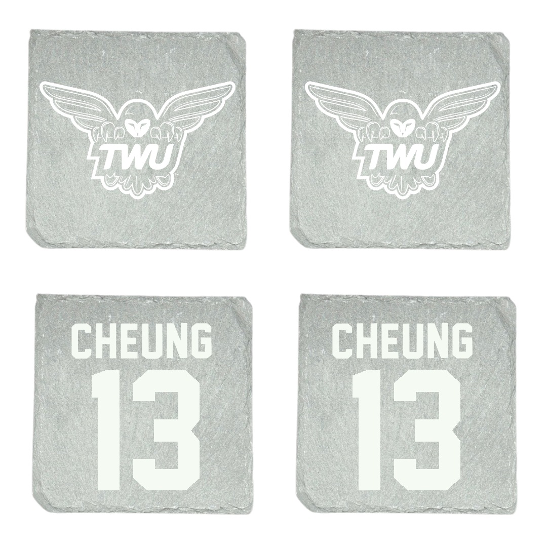 Texas Woman's University STUNT Stone Coaster (4 Pack)  - #13 Iris Cheung